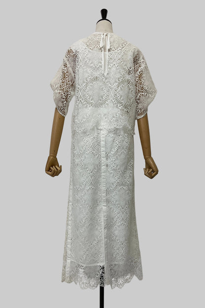 2WAYスカラップレースブラウス