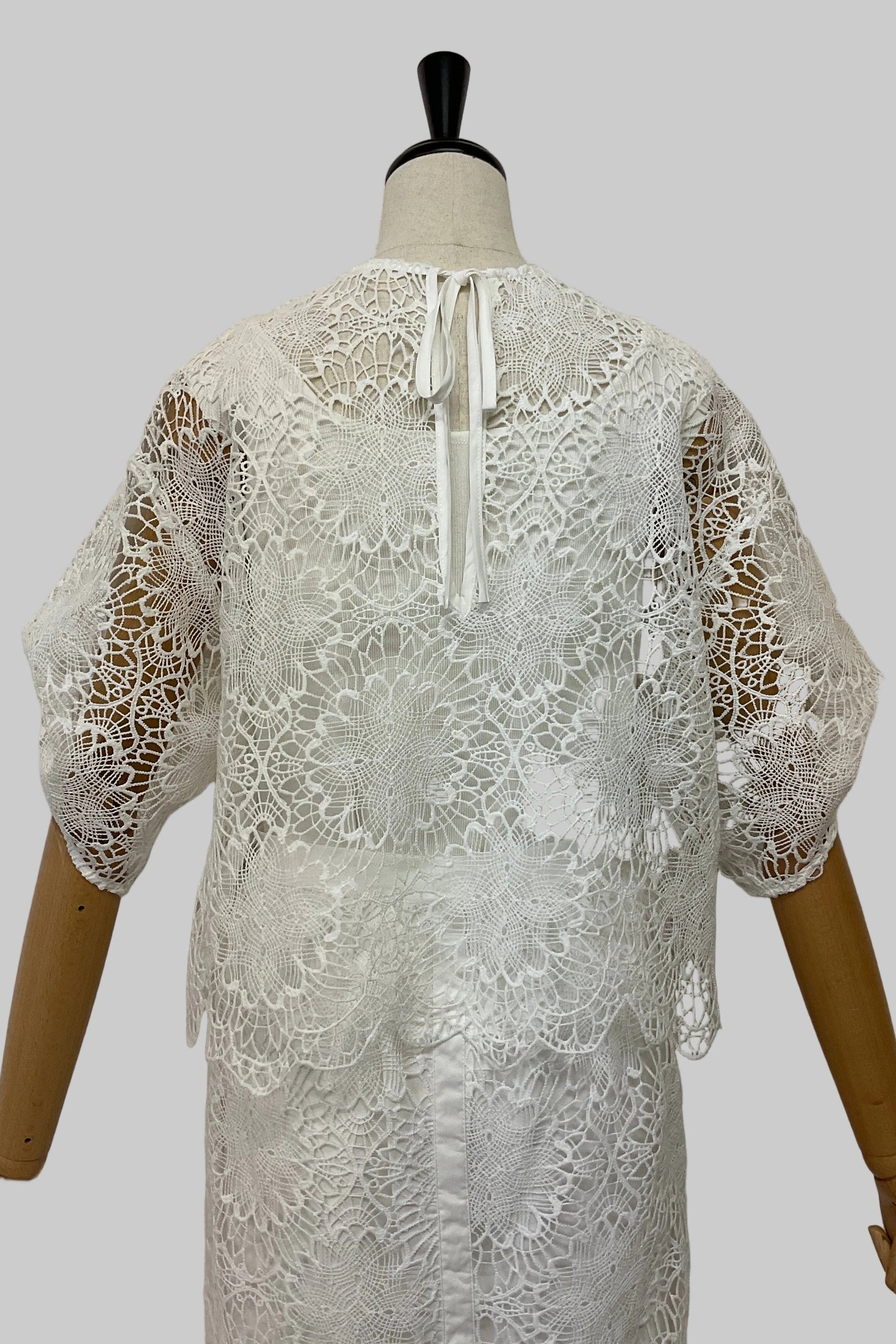 2WAYスカラップレースブラウス