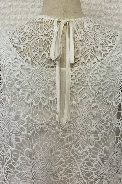 2WAYスカラップレースブラウス