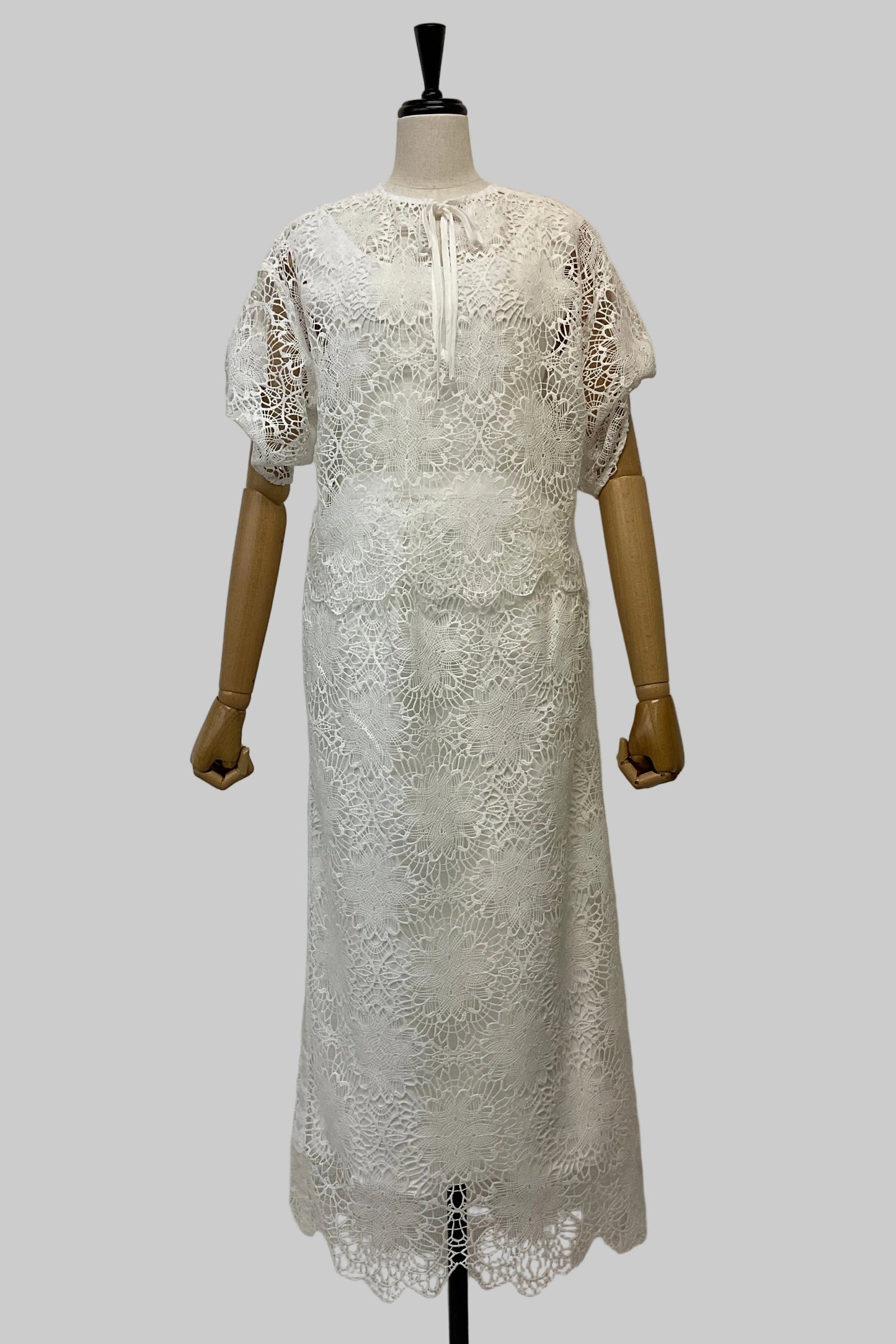 2WAYスカラップレースブラウス