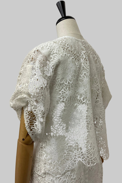 2WAYスカラップレースブラウス