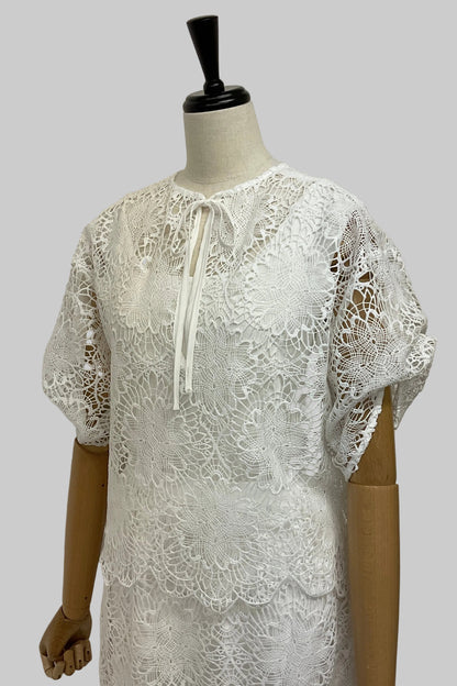 2WAYスカラップレースブラウス