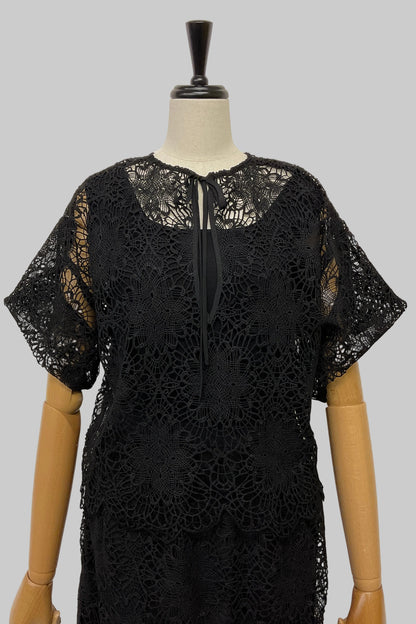 2WAYスカラップレースブラウス