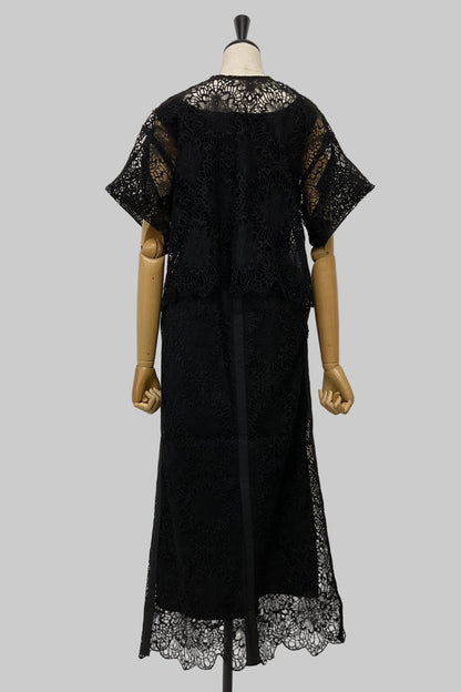 2WAYスカラップレースブラウス