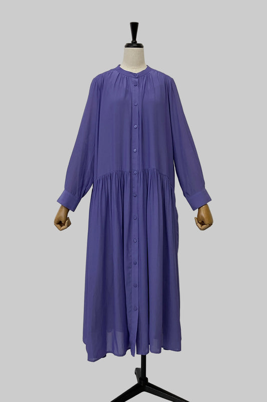 ペチ付きシアーシャツワンピース