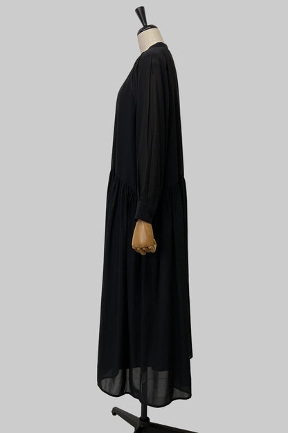 〈20%OFF〉ペチ付きシアーシャツワンピース