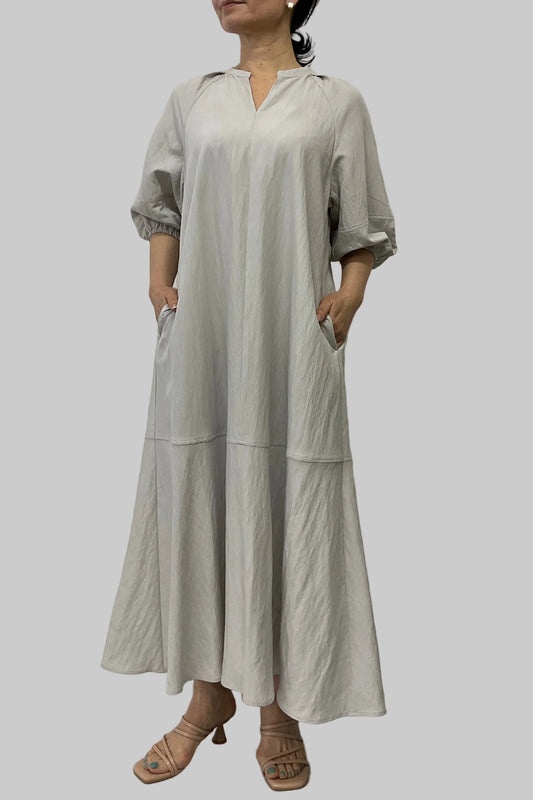 〈ご試着キャンペーン対象品〉袖ボリュームワンピース