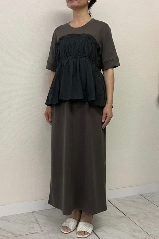 〈ご試着キャンペーン対象品〉ビスチェドッキングワンピース