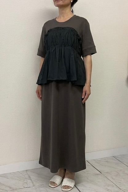 〈ご試着キャンペーン対象品〉ビスチェドッキングワンピース