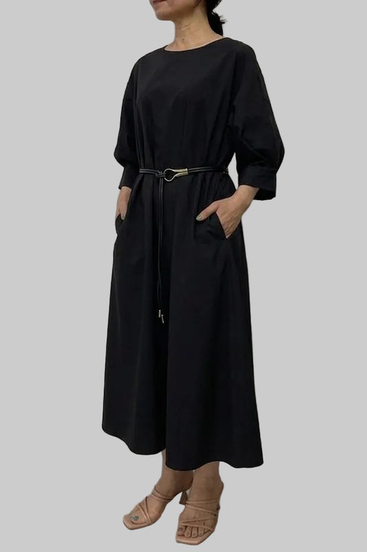 〈ご試着キャンペーン対象品〉ロープベルト付きワンピース