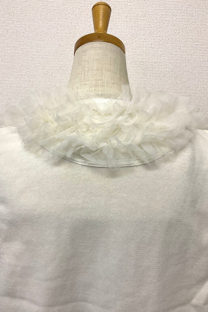 〈30%OFF〉チュールフリルニットベスト