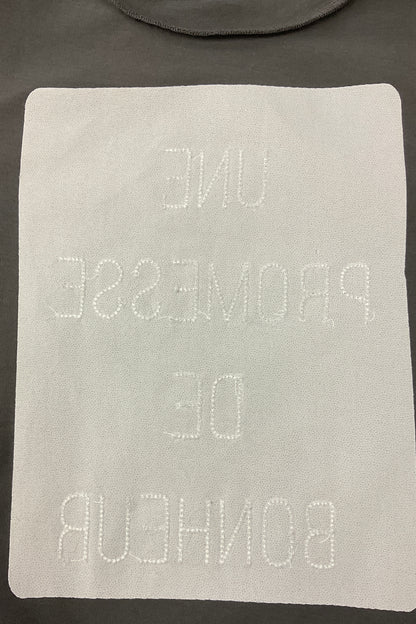 布帛切り替えロゴプルオーバー