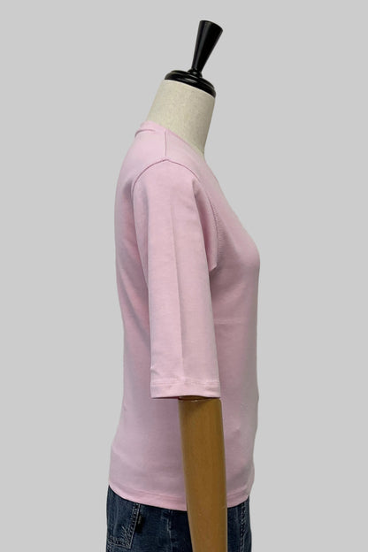 5分袖コンパクトTシャツ