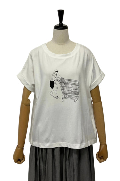 手描きプリントＴシャツ