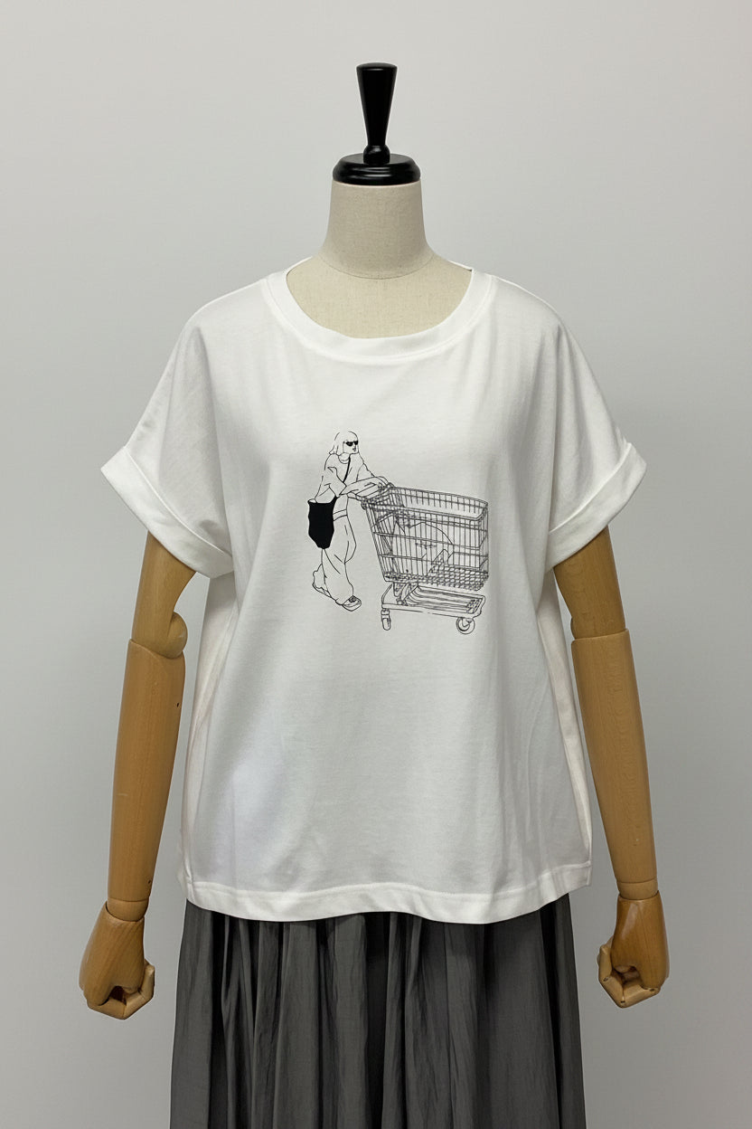 手描きプリントＴシャツ