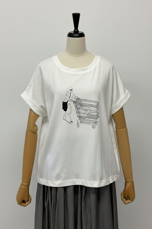 手描きプリントＴシャツ