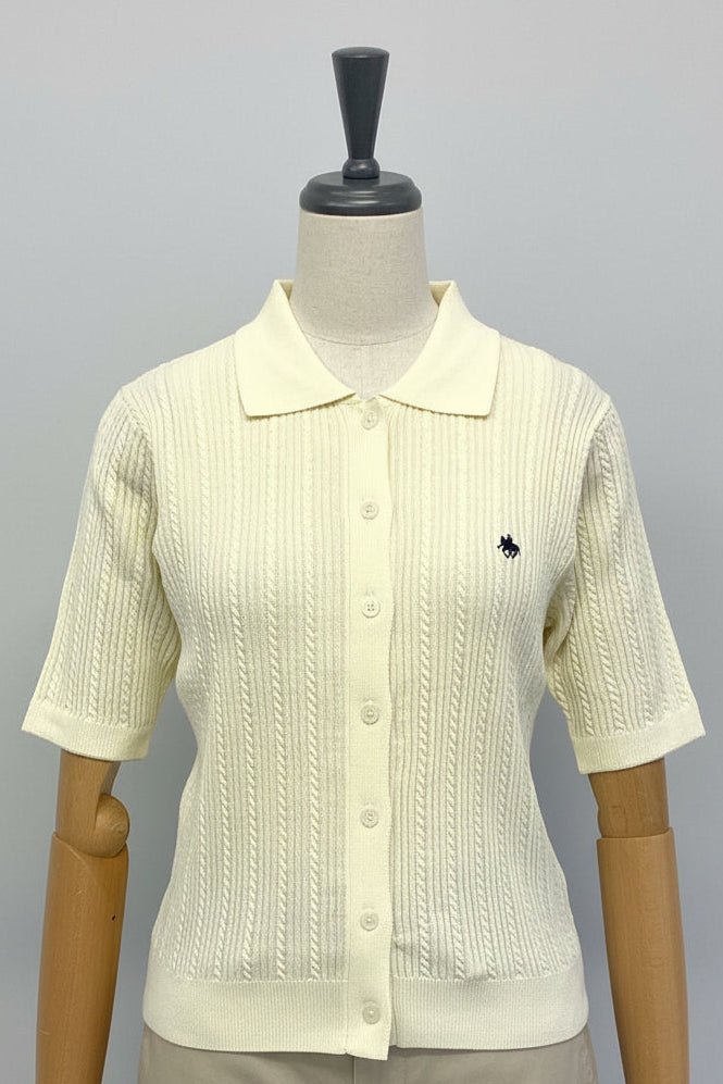 POLO BCS衿付きカーディガン