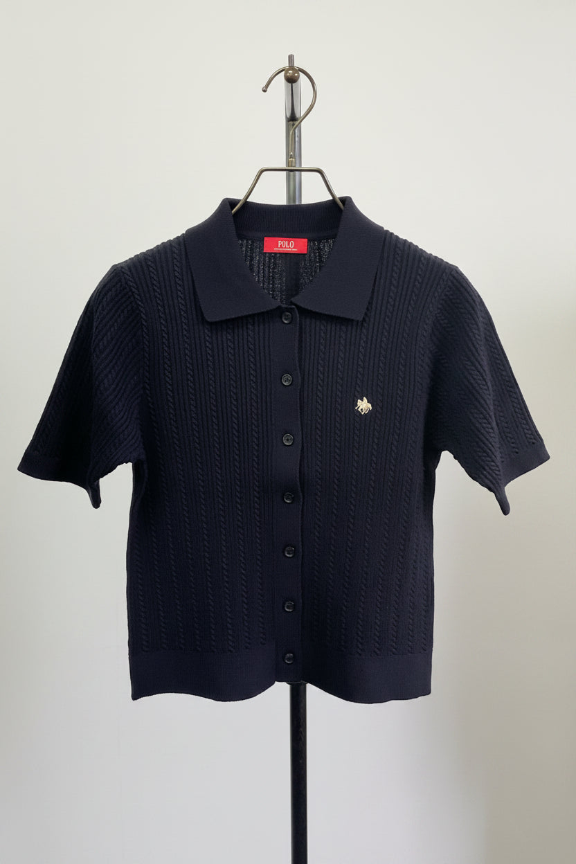 POLO BCS衿付きカーディガン