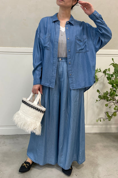 ［ＮＥＷ］バイオシルクワイドパンツ