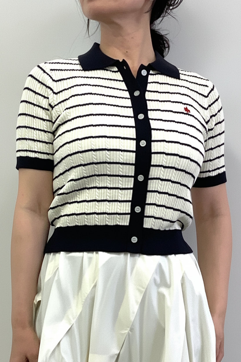 POLO BCS衿付きカーディガン