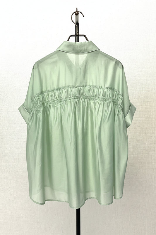 〈60%OFF〉バックギャザーシャツ