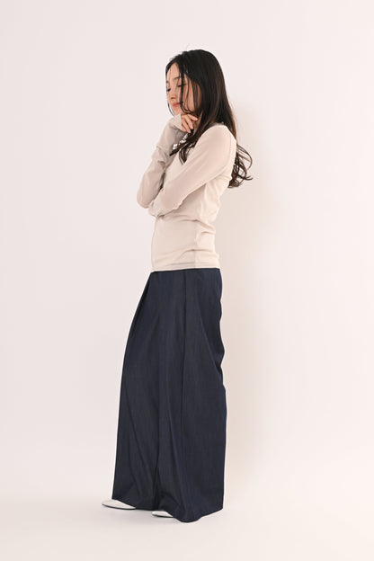 メッシュクルーネックプルオーバー