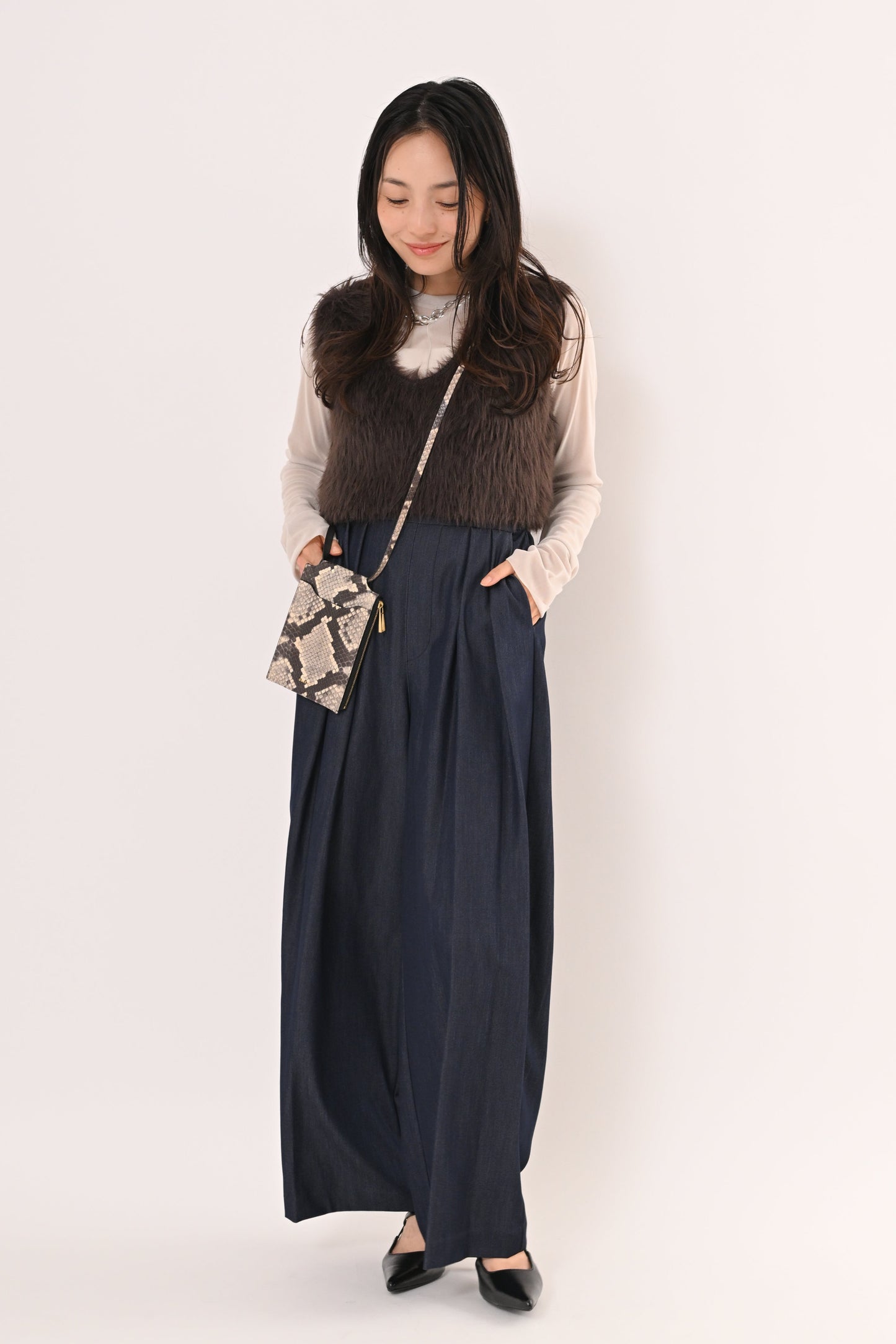 ［ＮＥＷ］デニムハイウエストパンツ