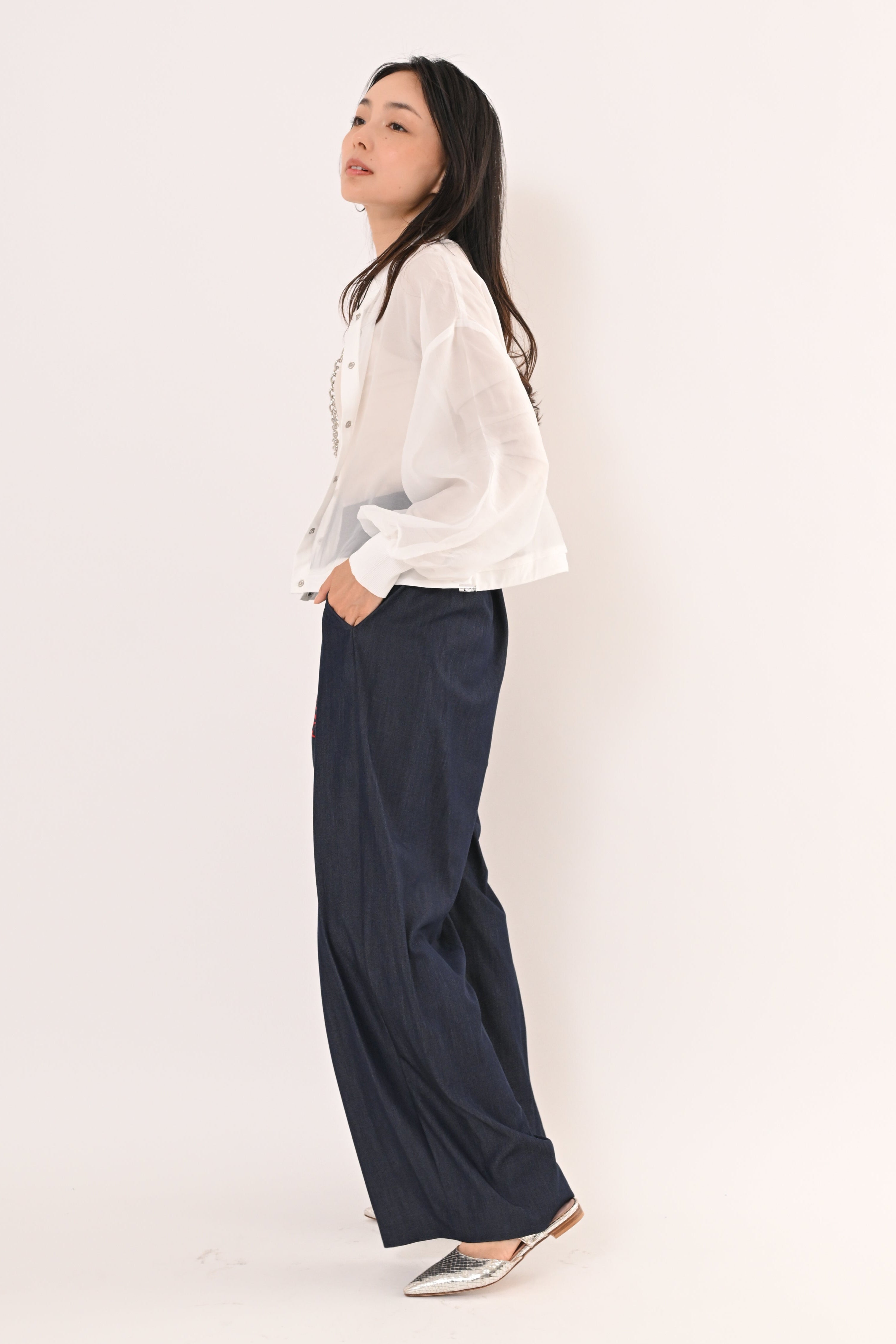 [国産] GanionMade ブルゾン MとORDINARY FITSセット WASHER FINISHED WOOL GABARDINE OPEN COLLAR SHORT BLOUSON(XS