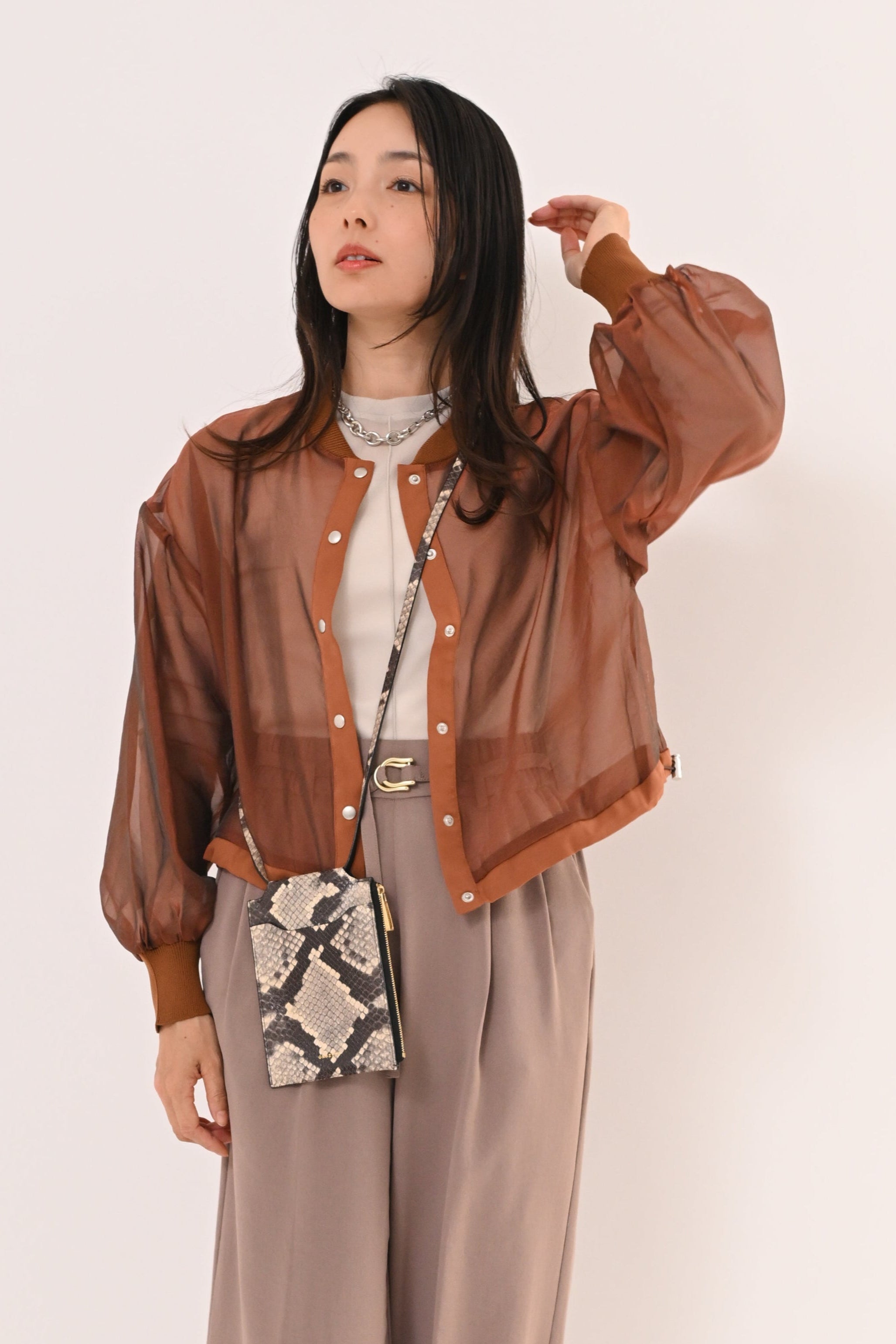 journal standard luxe SUNDAY オーガンジーブルゾン journal standard luxe SUNDAY オーガンジーブルゾン
