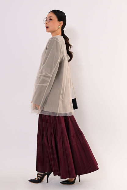 レイヤードチュールジャケット