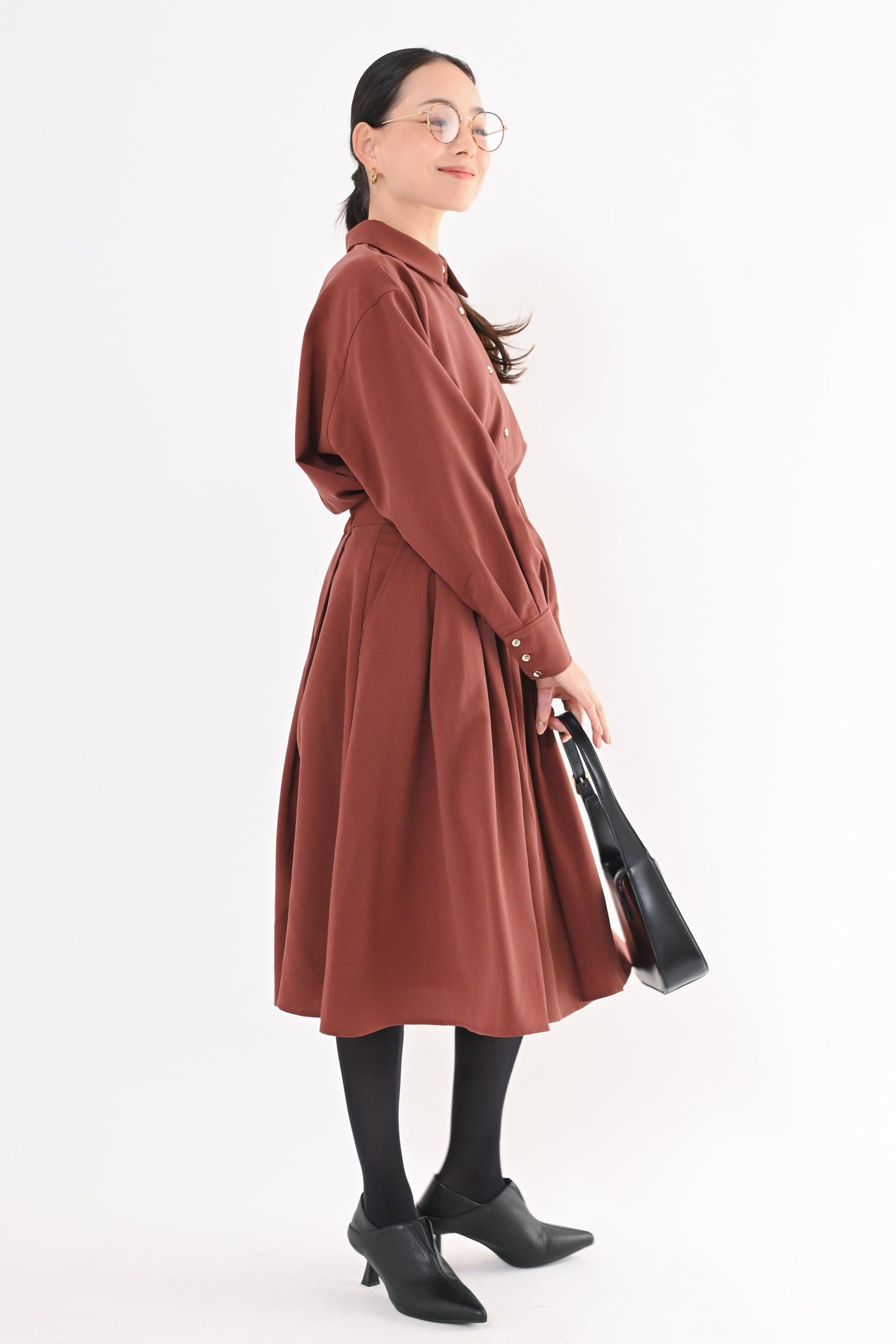 タックミディフレアスカート