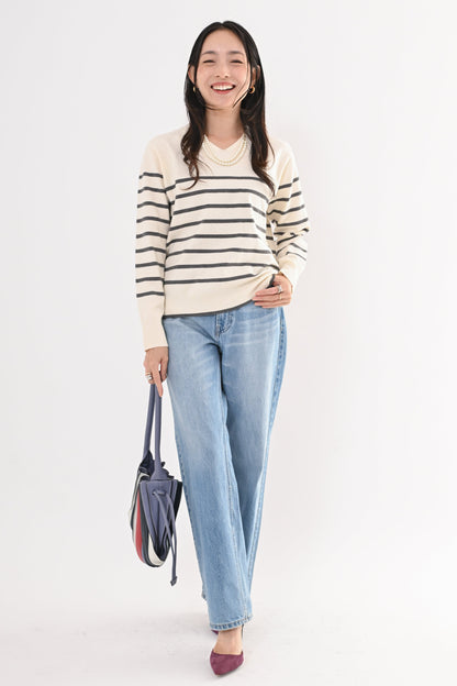 ［ＮＥＷ］ストレッチVネックニット