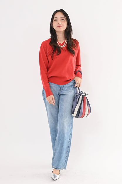 ［ＮＥＷ］ストレッチVネックニット
