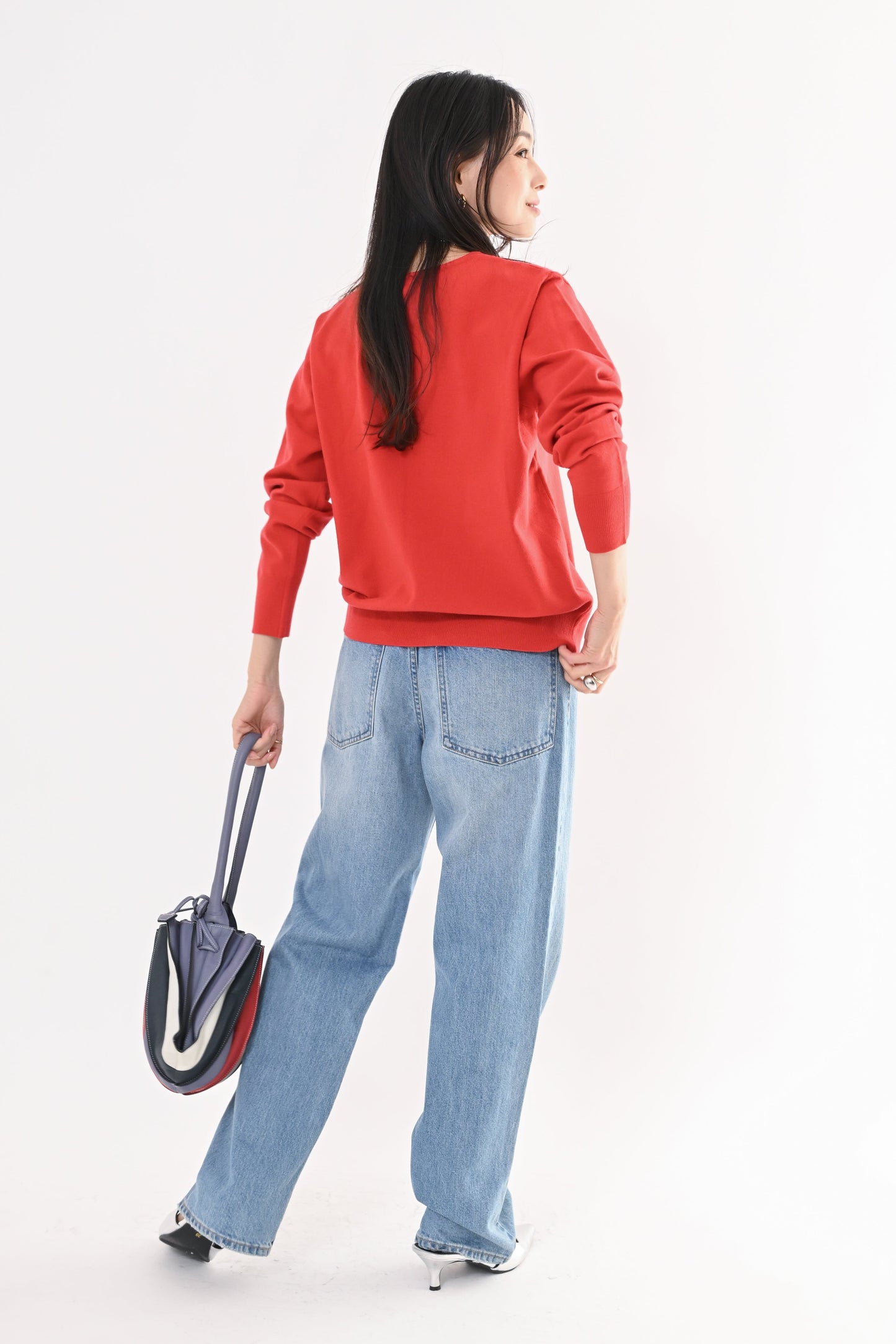 ［ＮＥＷ］ストレッチVネックニット