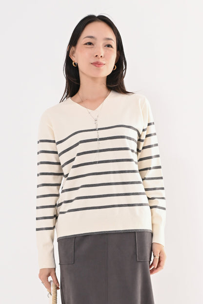 ［ＮＥＷ］ストレッチVネックニット
