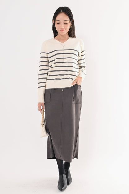 ［ＮＥＷ］ストレッチVネックニット