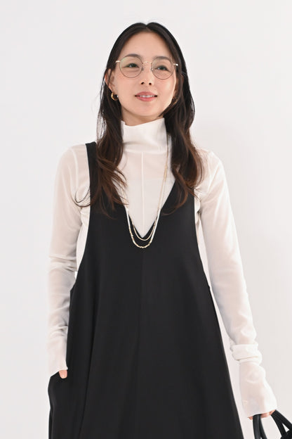 メッシュハイネックプルオーバー