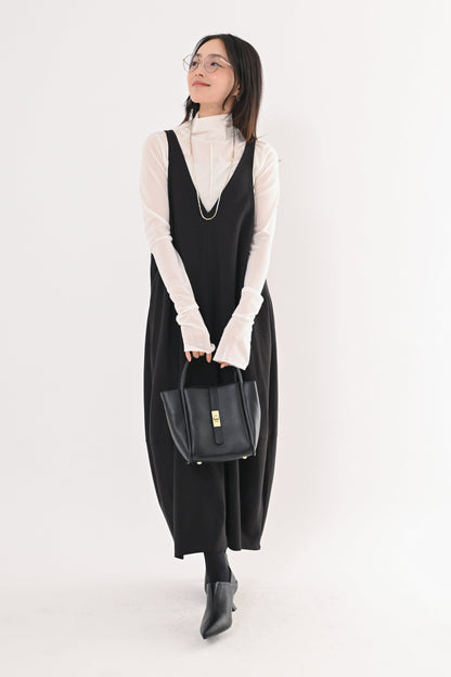 メッシュハイネックプルオーバー