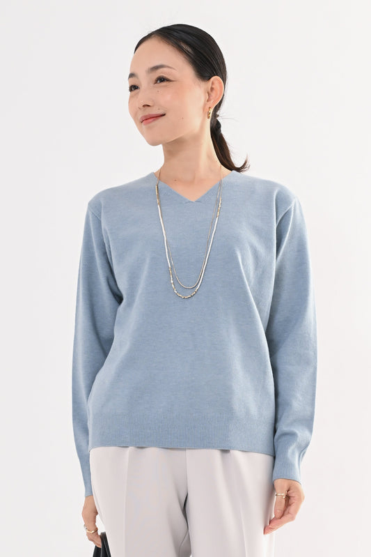 ［ＮＥＷ］ストレッチVネックニット