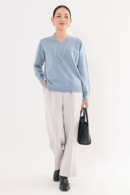 ［ＮＥＷ］ストレッチVネックニット