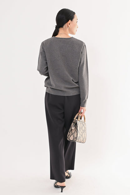 ［ＮＥＷ］ストレッチVネックニット