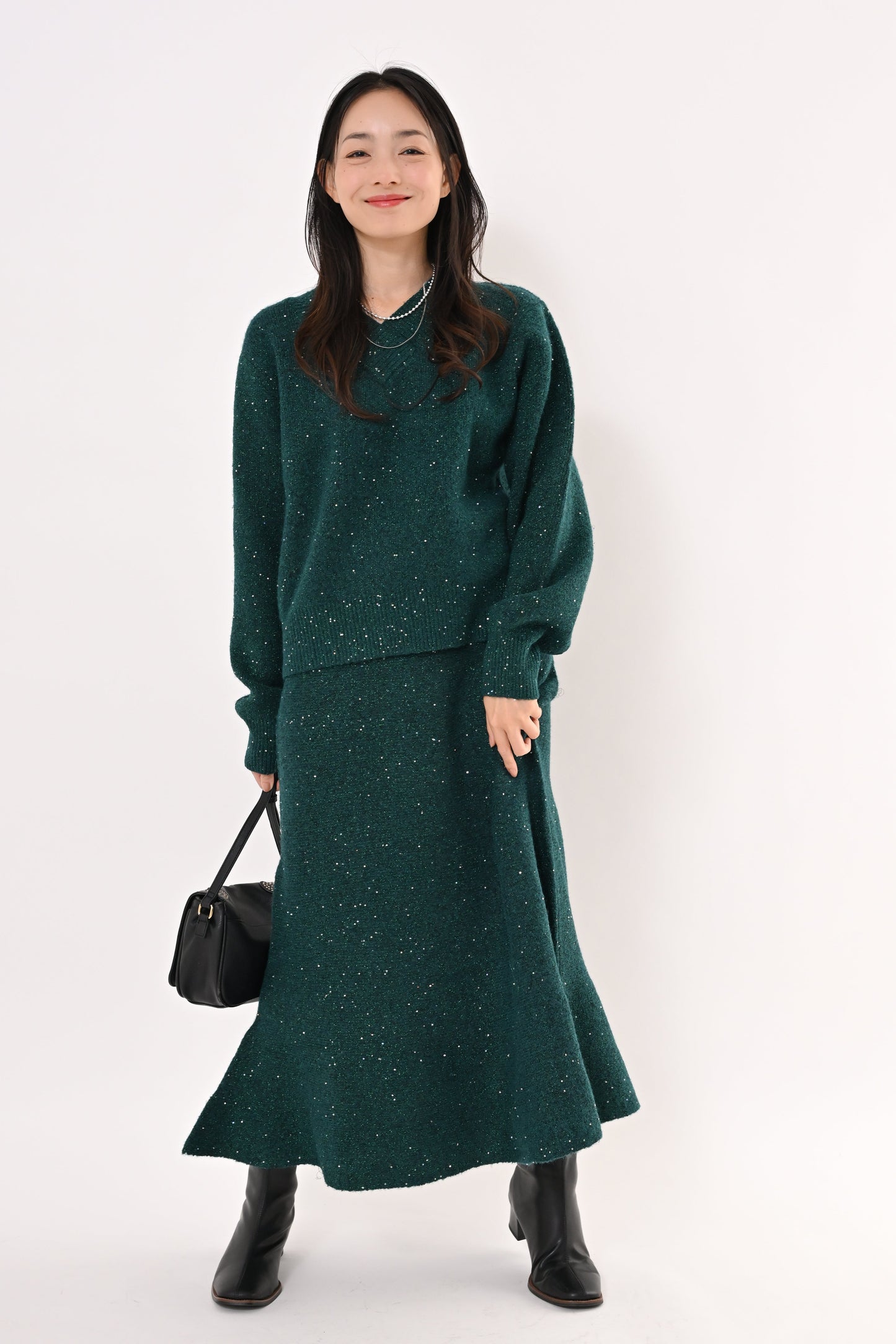 2WAYスパンコールニット