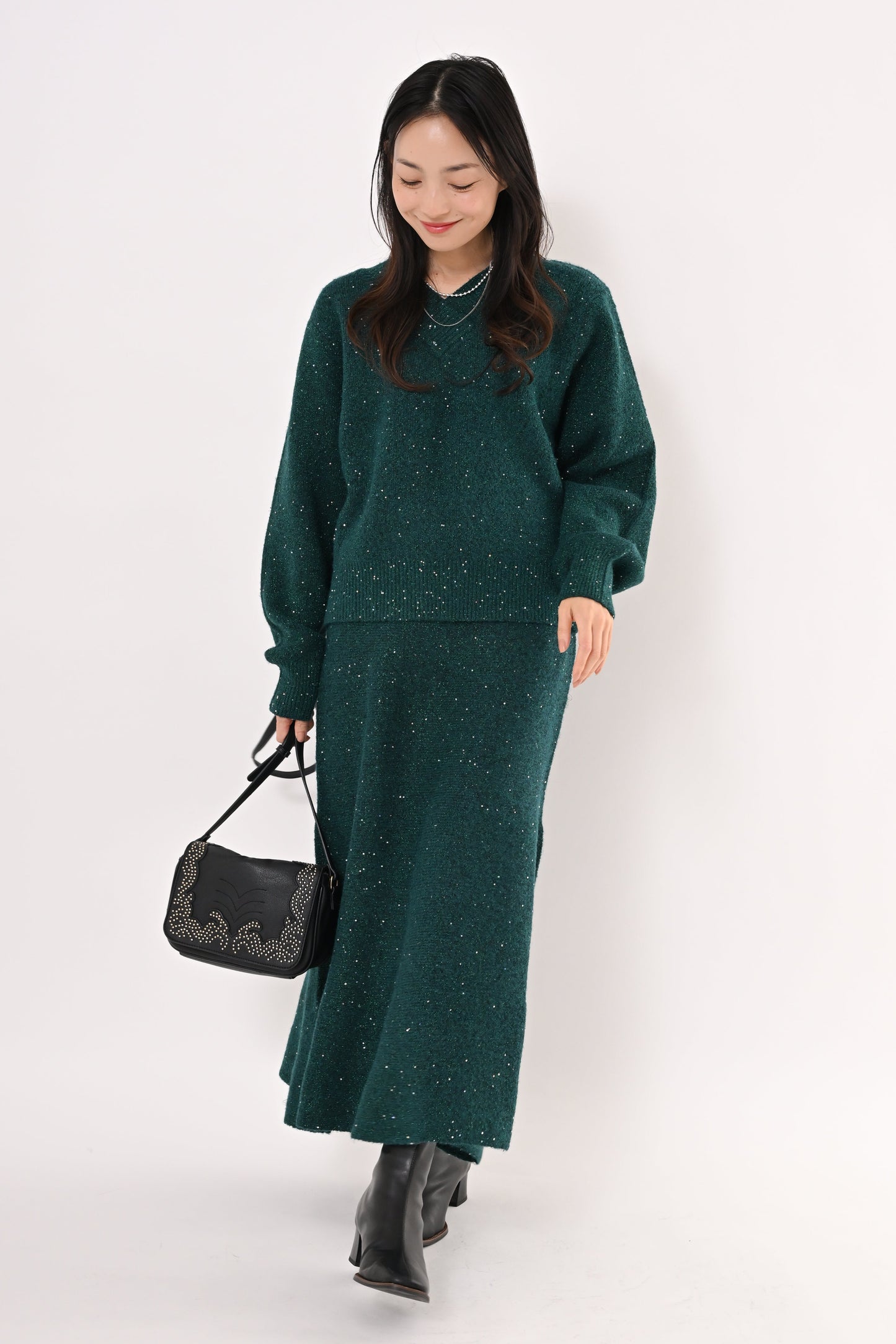 2WAYスパンコールニット