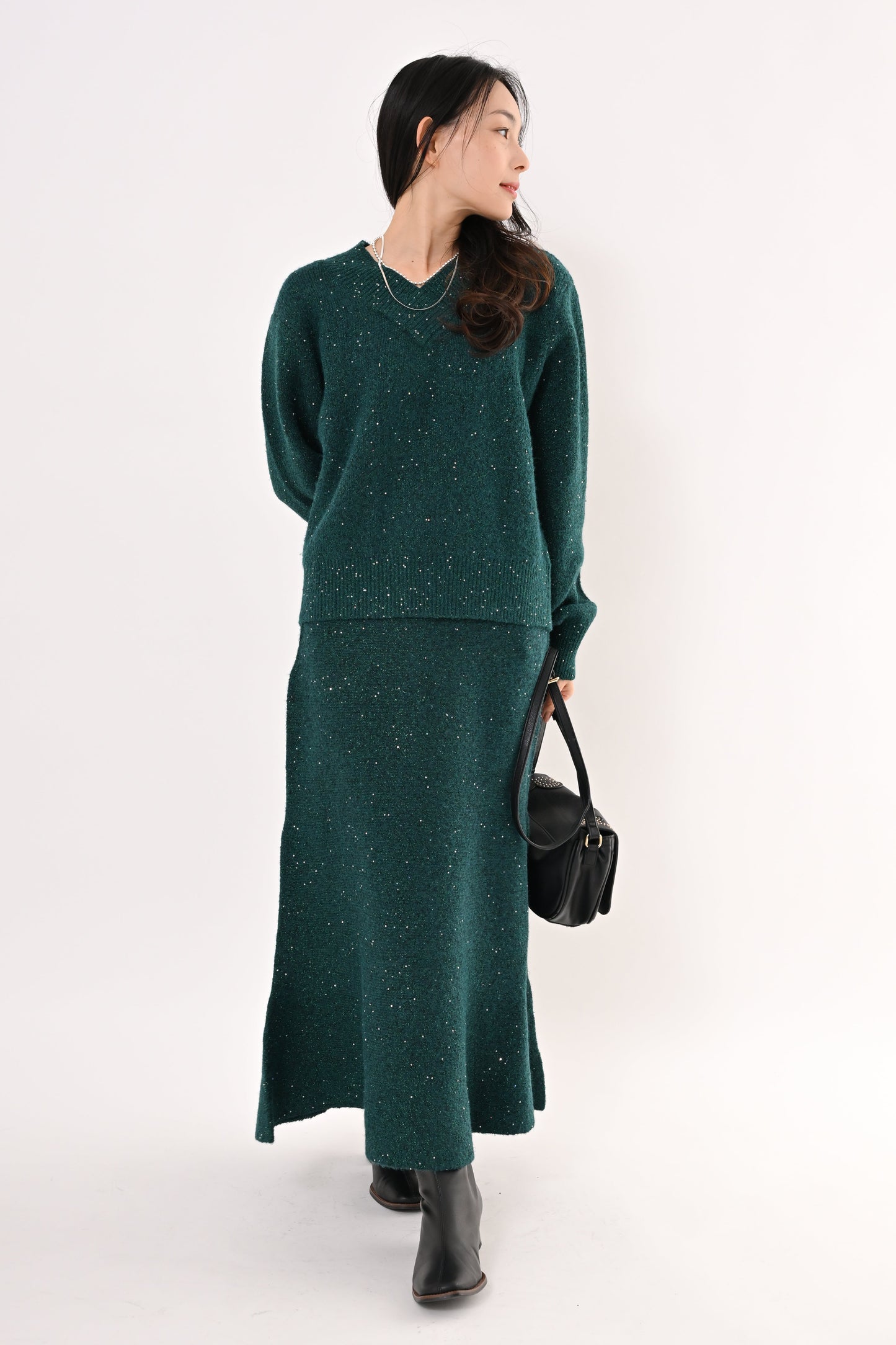 2WAYスパンコールニット