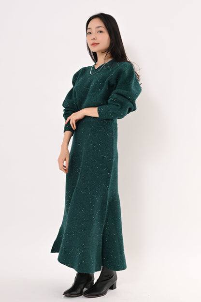 ＜20%OFF＞スパンコールニットスカート