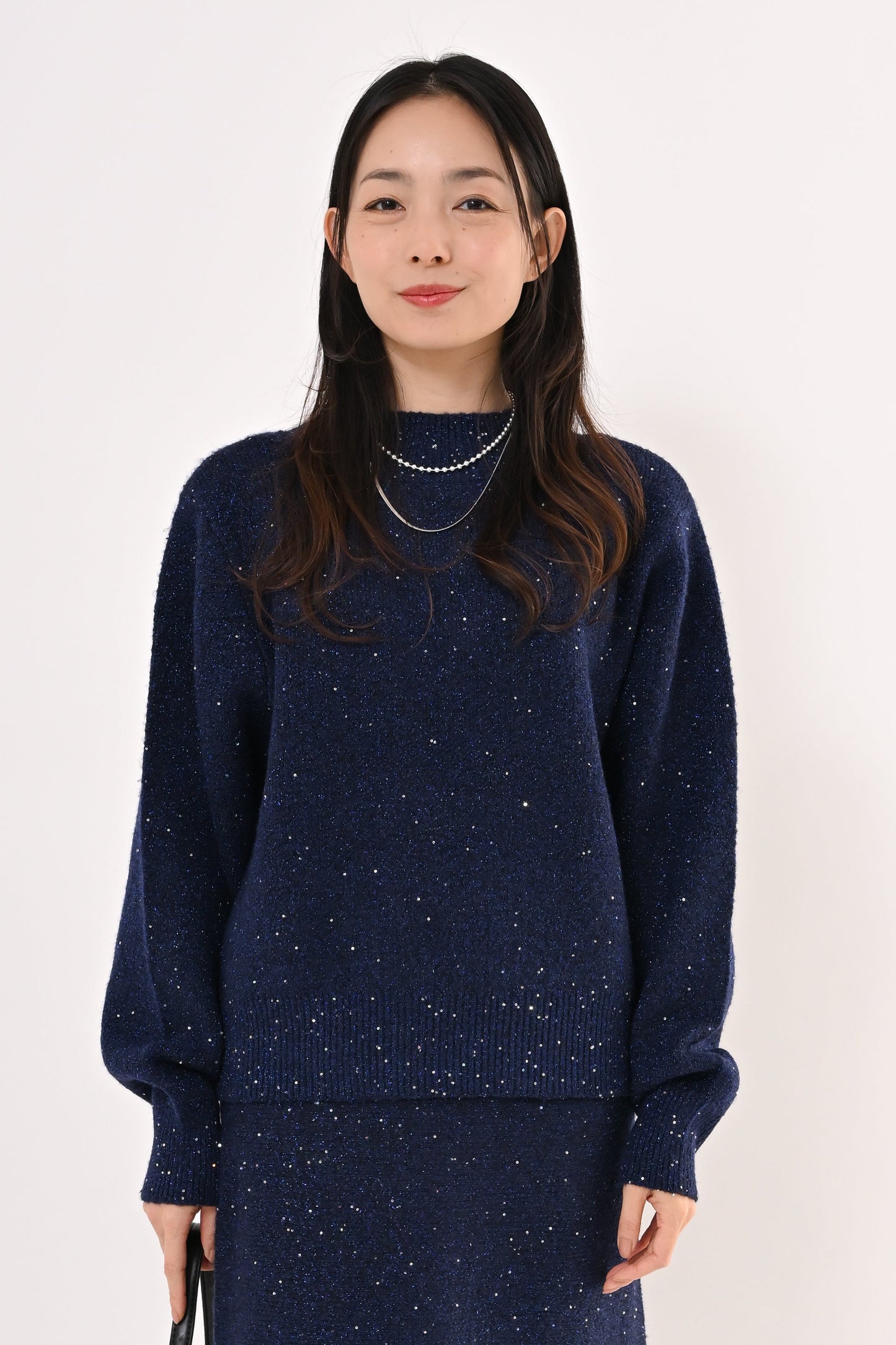 2WAYスパンコールニット