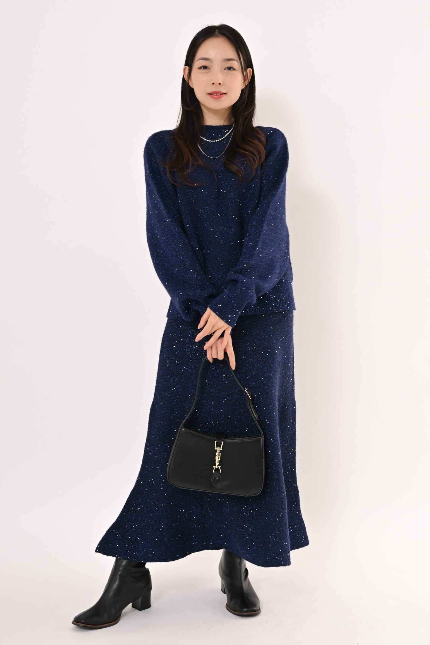 2WAYスパンコールニット