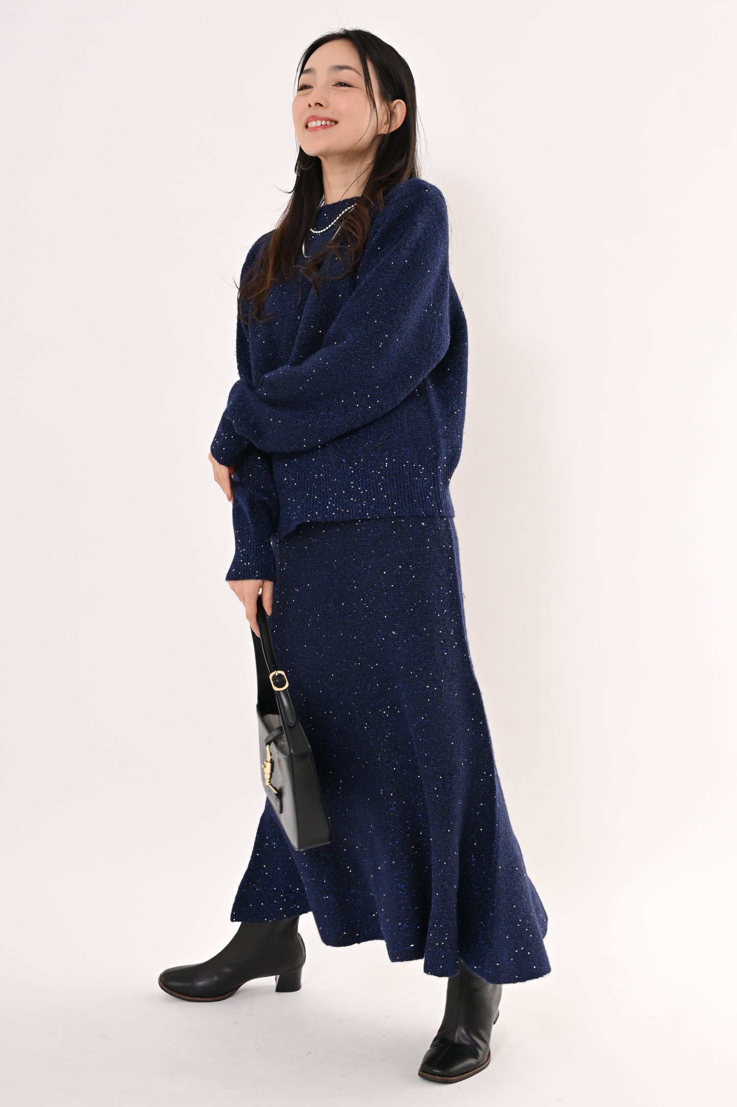 2WAYスパンコールニット