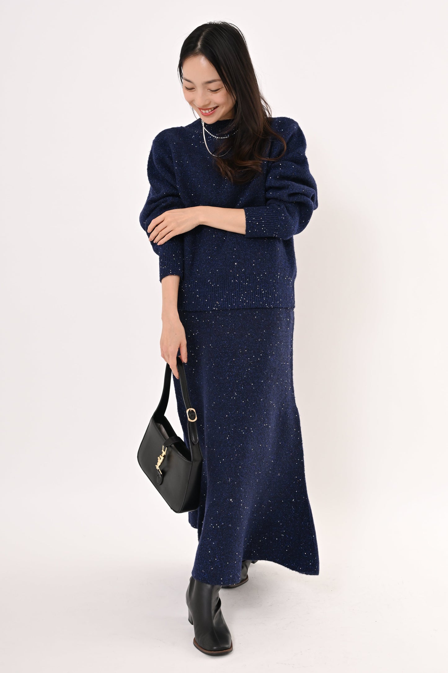 2WAYスパンコールニット