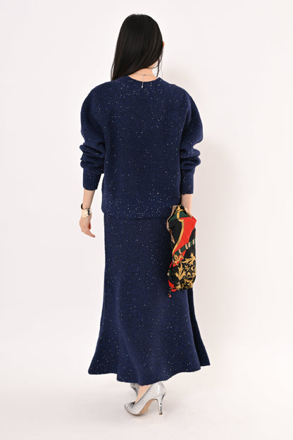 ＜20%OFF＞スパンコールニットスカート